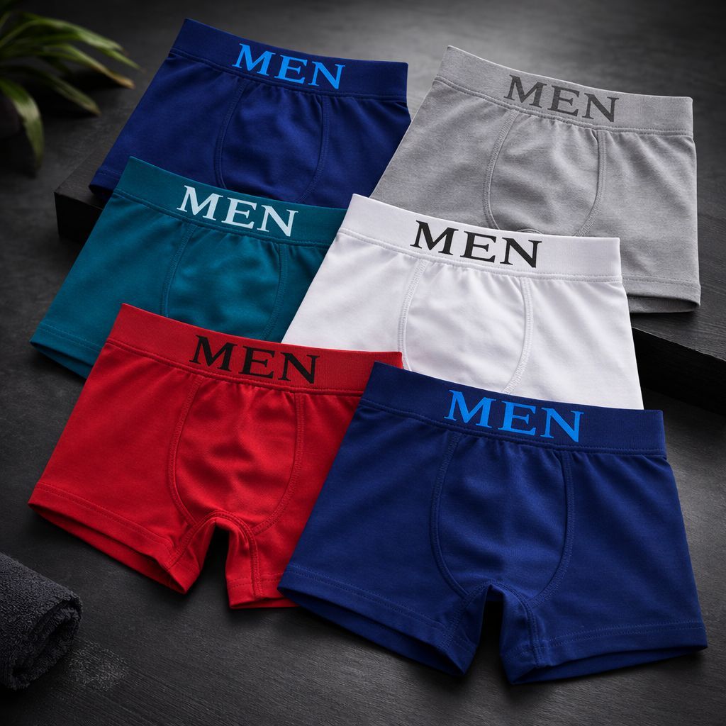 Kit com até 6 Cuecas Boxer Masculino de Microfibra Adulto em Oferta na Shopee