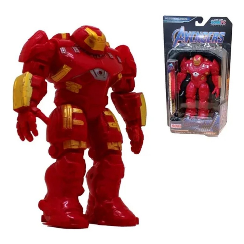 Boneco Hulkbuster Vingadores Articulado Luz  17  Cm