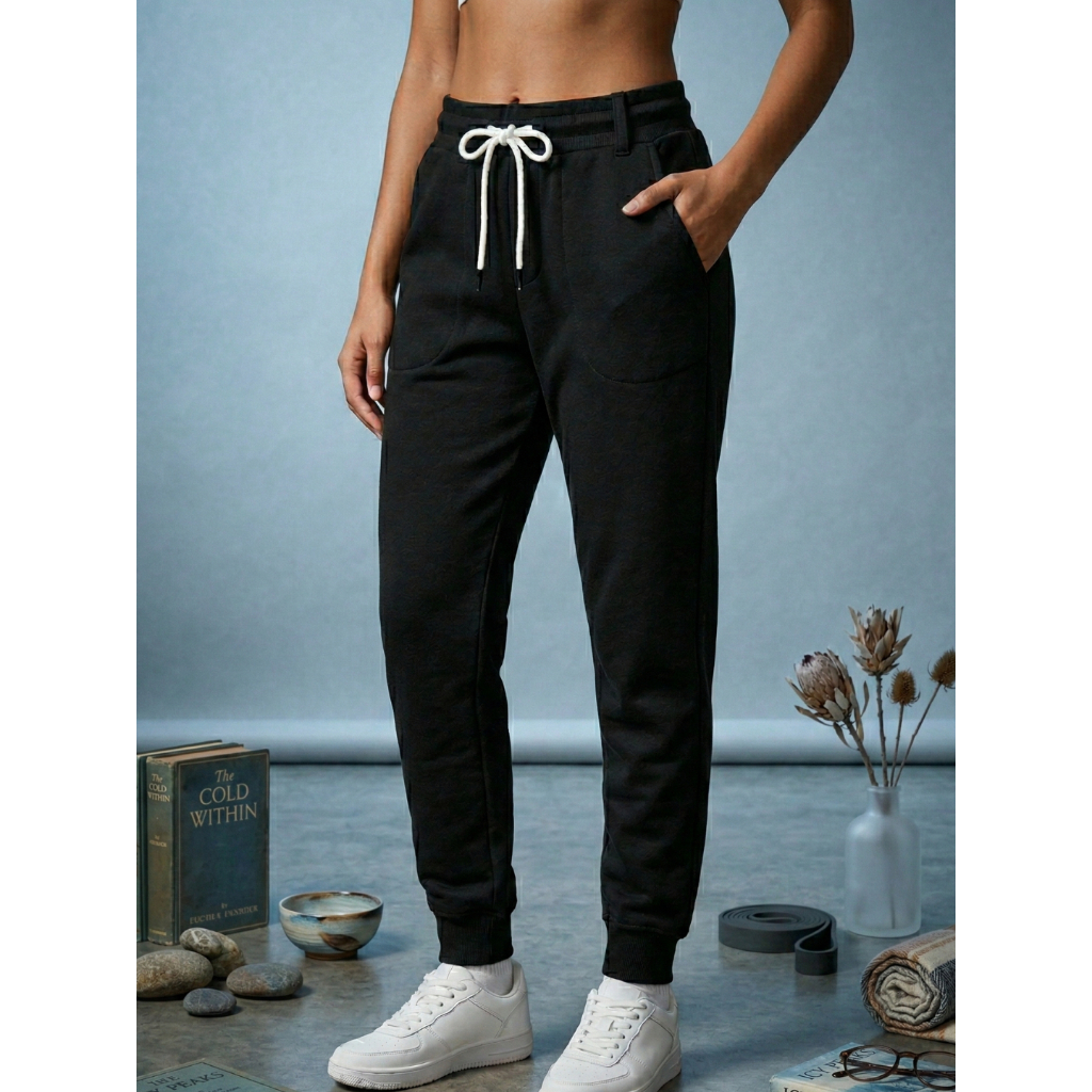 Calça Moletom Feminina Lisa Sem estampa Conforto e Estilo - PROMOÇÃO DE INVERNO 2026