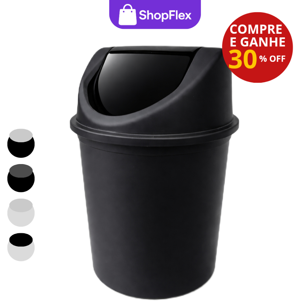 Lixeira Basculante 3,6L Premium – Casa Escritório Banheiro Cozinha Pia