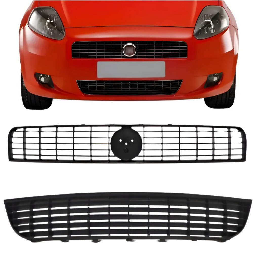 Grade Central Superior Ou Inferior Fiat Punto Moldura Do Parachoque Dianteiro Punto 2007 A 2011