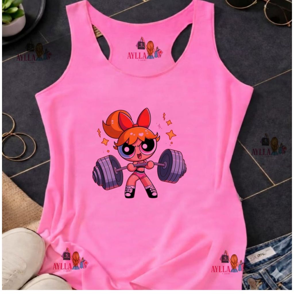 REGATA colorida  ACADEMIA,REGATÃO, meninas super poderosas FLORZINHA, MODA FITNES, plus size,MODA ADULTO