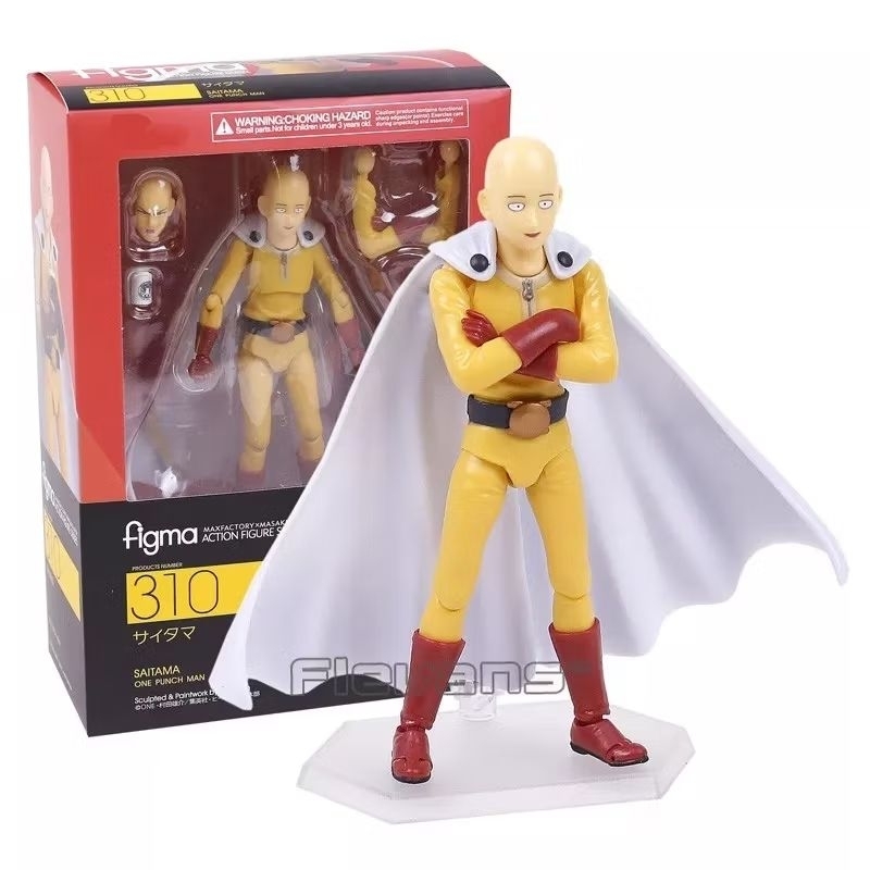 Figure Action Saitama One Punch Man Articulado Figma #310 Versão Chinesa (sem caixa)