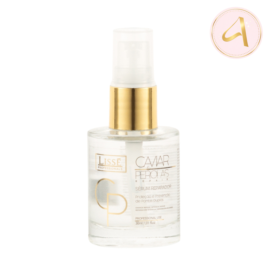 Lissé Reparador de Pontas Caviar e Pérolas Brilho Intenso e Anti-Frizz (30ml)