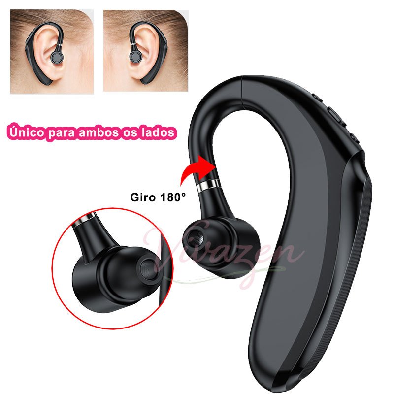 Fone De Ouvido Bluetooth Sem Fio  Esportes Correndo Único Alta Fidelidade Estéreo Redução Ruído Música Fone