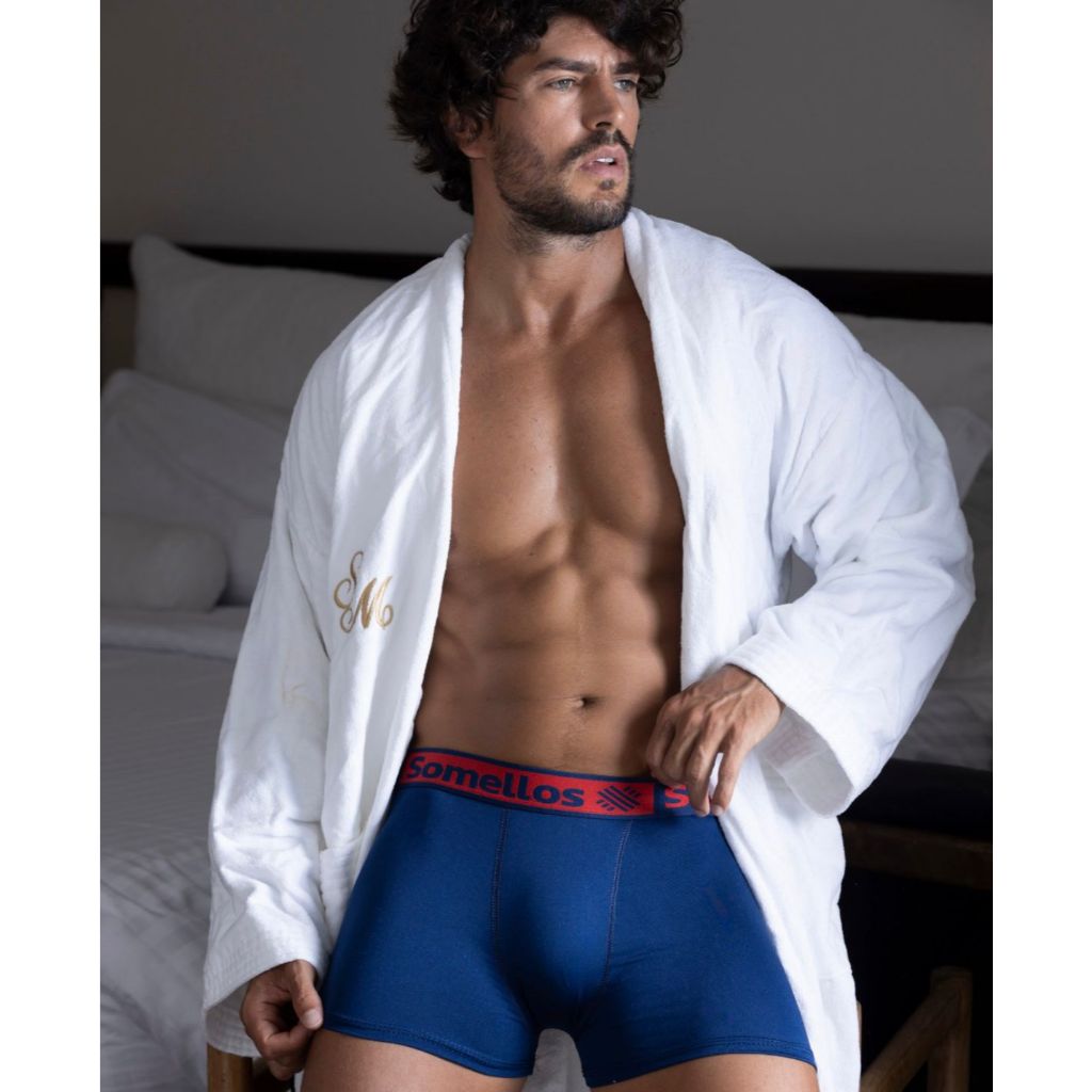 Cueca Boxer Masculina Microfibra Confortável Sem Costura Respirável Premium