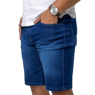Bermuda Masculina Jeans com Denim Premium - Lycra Destroyed | Lions Jeans.