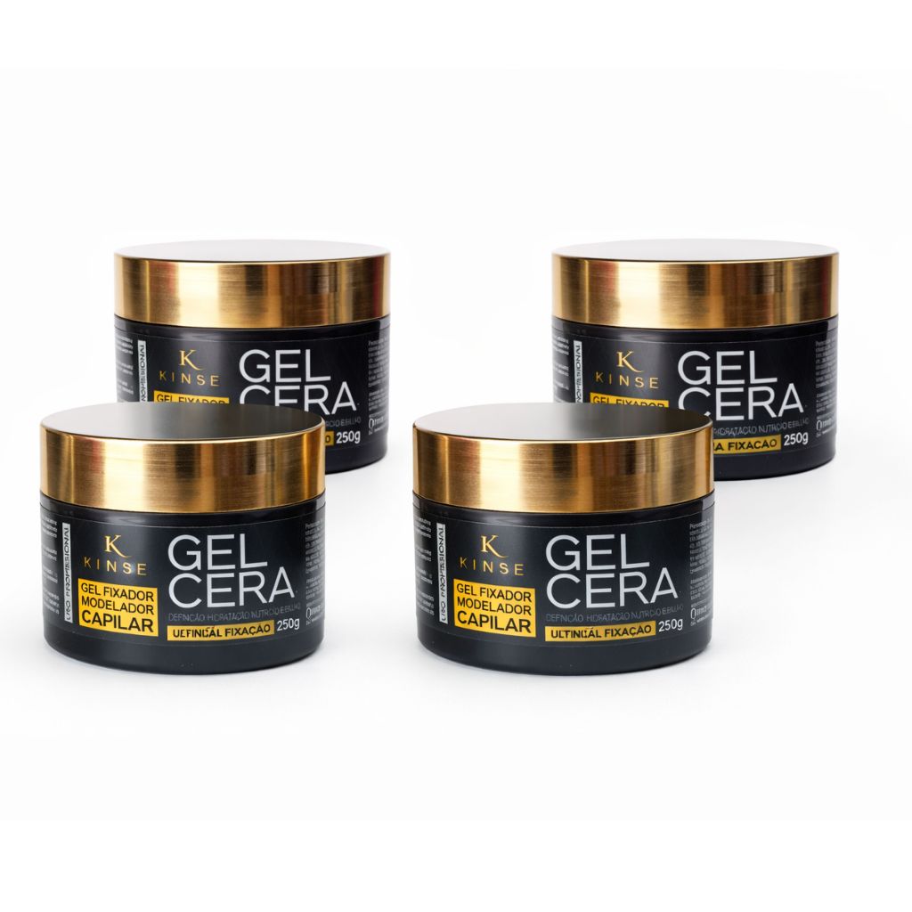 Kit 4 Gel Cera Baby Hair Ultra Fixação Modelador Capilar em Oferta na Shopee