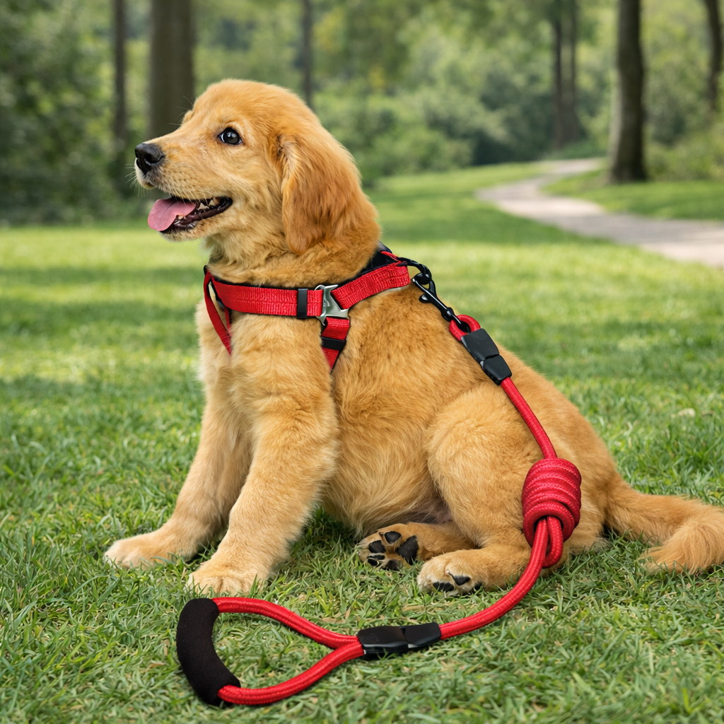 Coleira Peitoral Guia Corda Coleira de Cachorro Ajustável Resistente Porte Médio e Grande Cães Pets