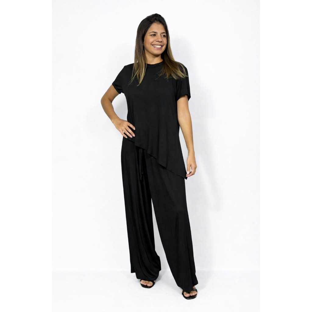 Blusa e Calça Conjunto Viscolycra em Oferta na Shopee