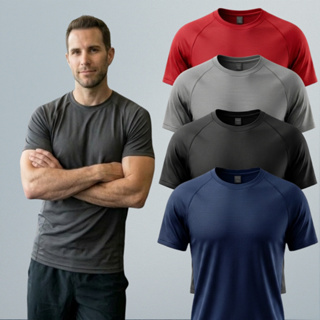 Kit 3 Camisetas Masculina Dry Fit Proteção Térmica Anti Odor Academia Treino em Oferta na Shopee