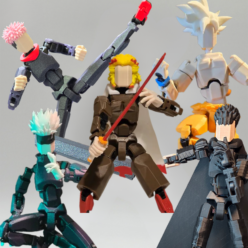 Coleção completa Dummy 13 Articulado - Animes Geek para criança brincar colecionar -enviado montado