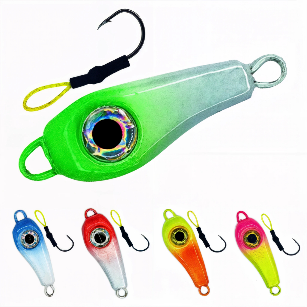 Isca Artificial Micro Jumping Jig Liz + Suporte Assist Hook Kit 5 Unidades Slow Speed