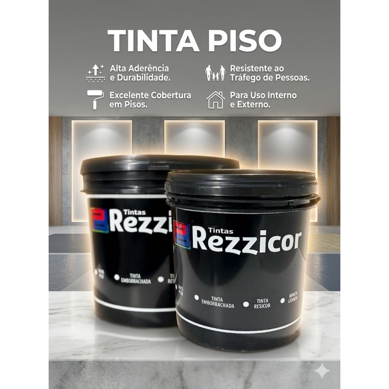 Tinta Piso 18KG de Alta Resistência para Garagem, Calçada, Área Externa e Interna |