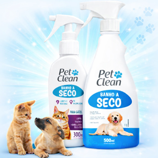 Shampoo Spray Banho a Seco Sem Enxágue Pet Clean Cachorro 500ml ou Gato 300ml - Envio Imediato em Oferta na Shopee