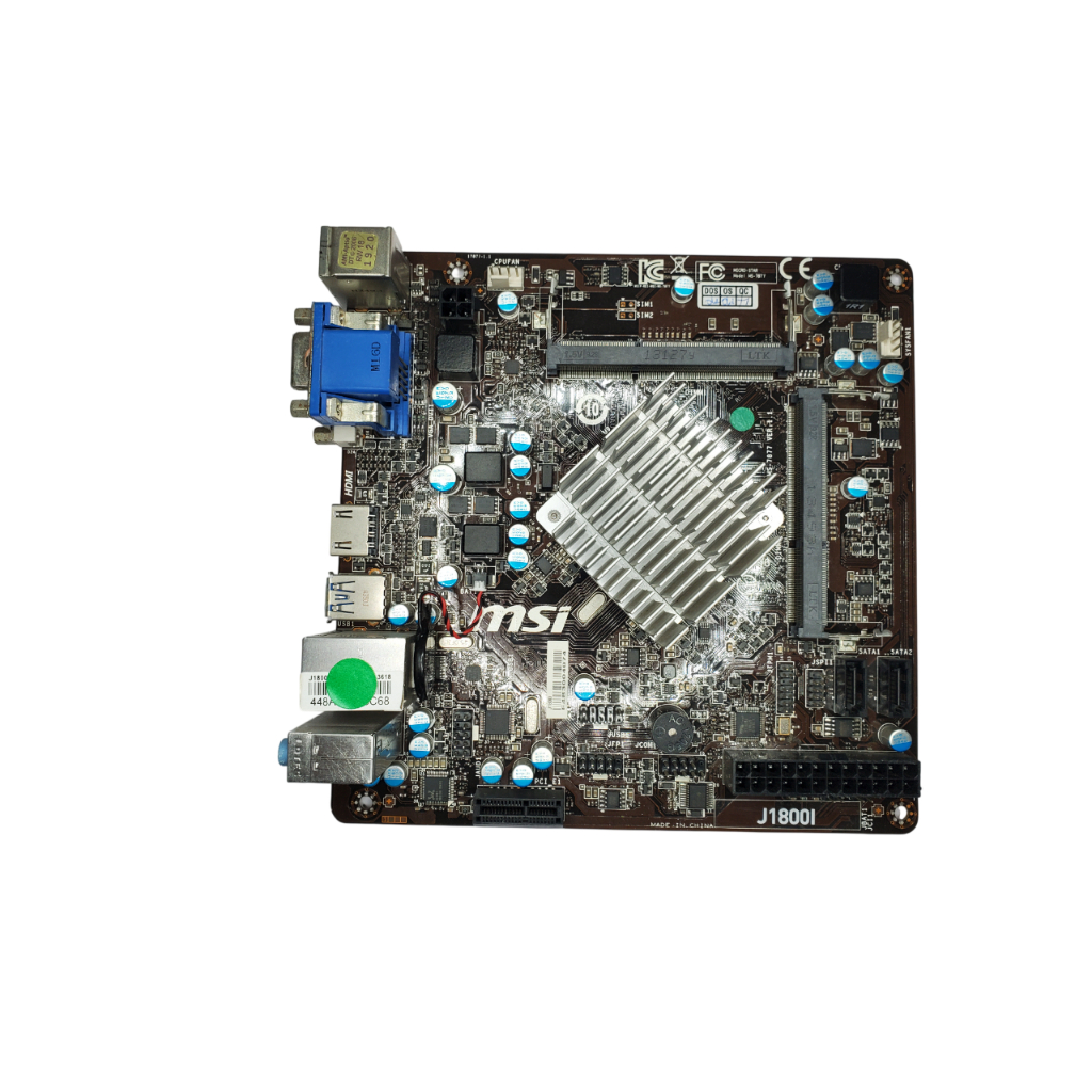 Placa mae MSI J1800I Mini ITX com processador integrado Intel Celeron J1800