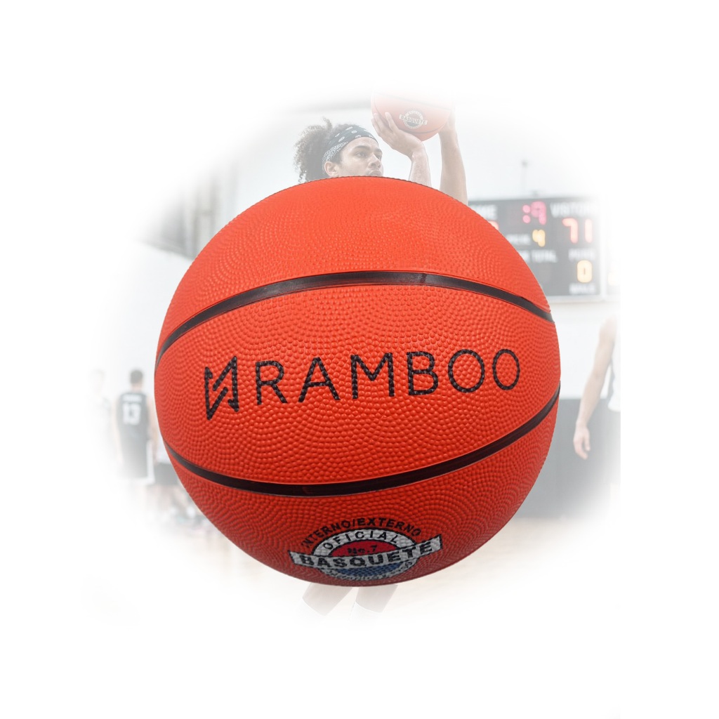Bola de Basquete Oficial Tamanho 7 Profissional para Quadra Indoor e Outdoor Basketball  RAMBOO