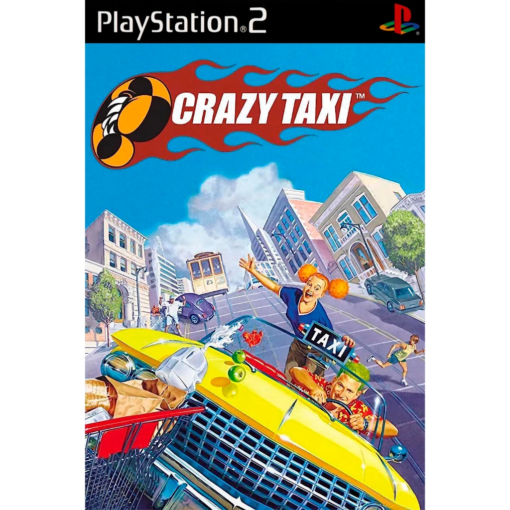 🚕 Crazy Taxi - PS2 DVD Jogo Arcade de Corrida Mundo Aberto - PlayStation 2 Desbloqueado
