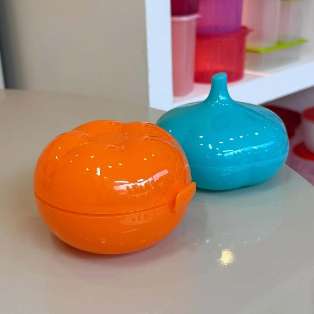 Tupperware Kit Com 2 Peças Porta Alho E Porta Tomate