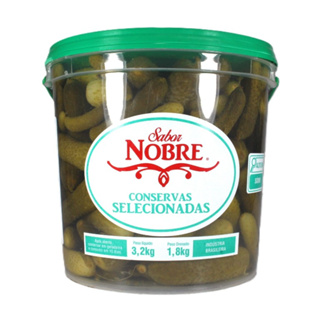 Pepino (Picles) em conserva 1.8kg Drenado em Oferta na Shopee