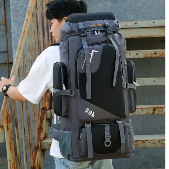 Mochila Cargueira De Viagem 90 Litros Camping Impermeável