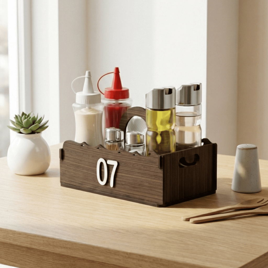 Porta Guardanapo Lanchonete Mesas Kit Com 10 Mdf Grande em Oferta na Shopee