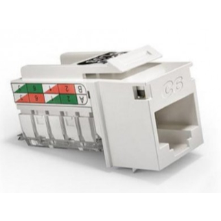 Conector Fêmea Sohoplus Cat6 T568a/B Branco