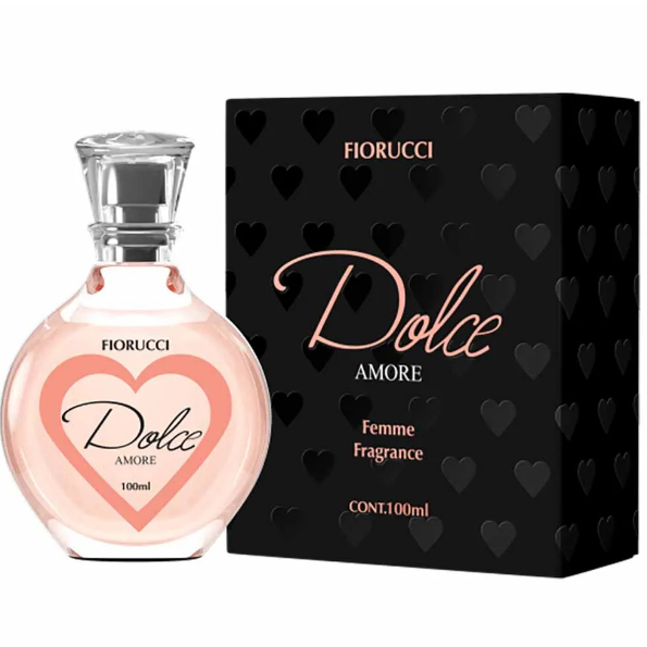 Perfume Feminino Deo Colônia Fiorucci Dolce Amore - Fragrância Oriental Floral, 100ml