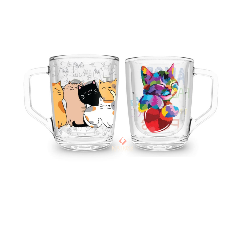 Kit 2 Xícaras de Gatos/Gatinhos 60ml resistente em Oferta na Shopee