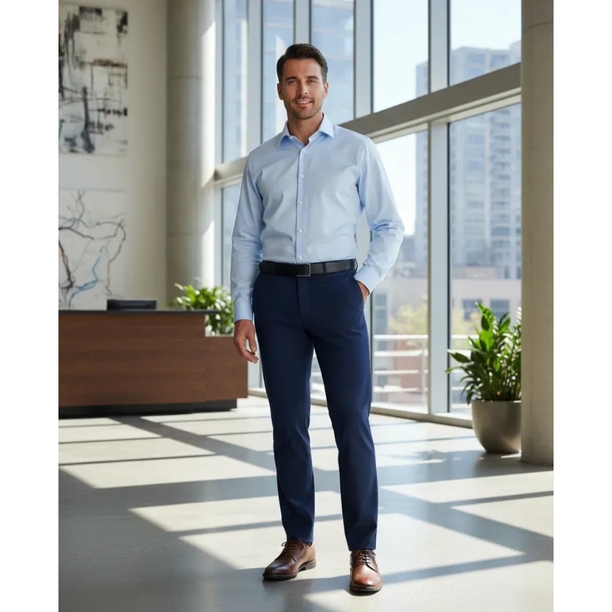 calça social masculina microfibra  varias cores execultivo  de luxo em Oferta na Shopee