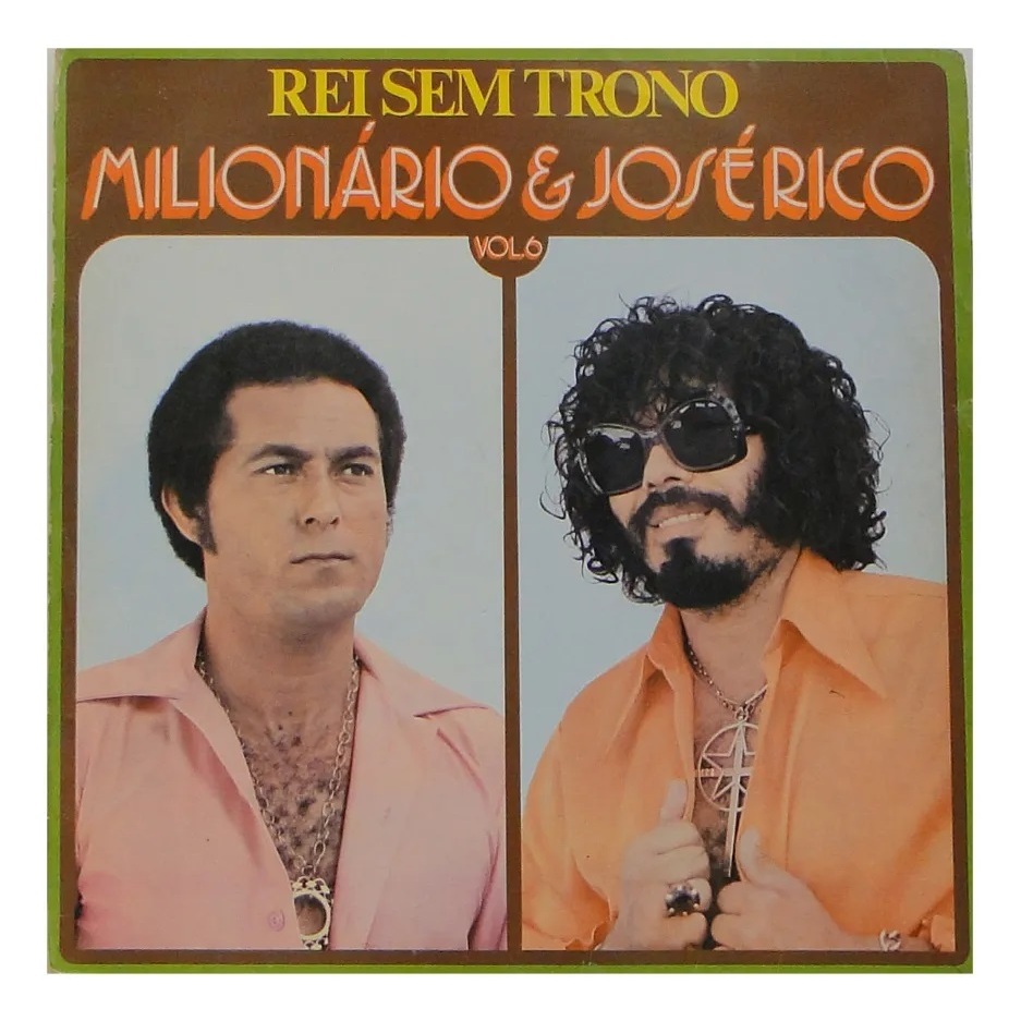 Lp Disco De Vinil - Milionário E José Rico Rei Sem Trono Vol. 6