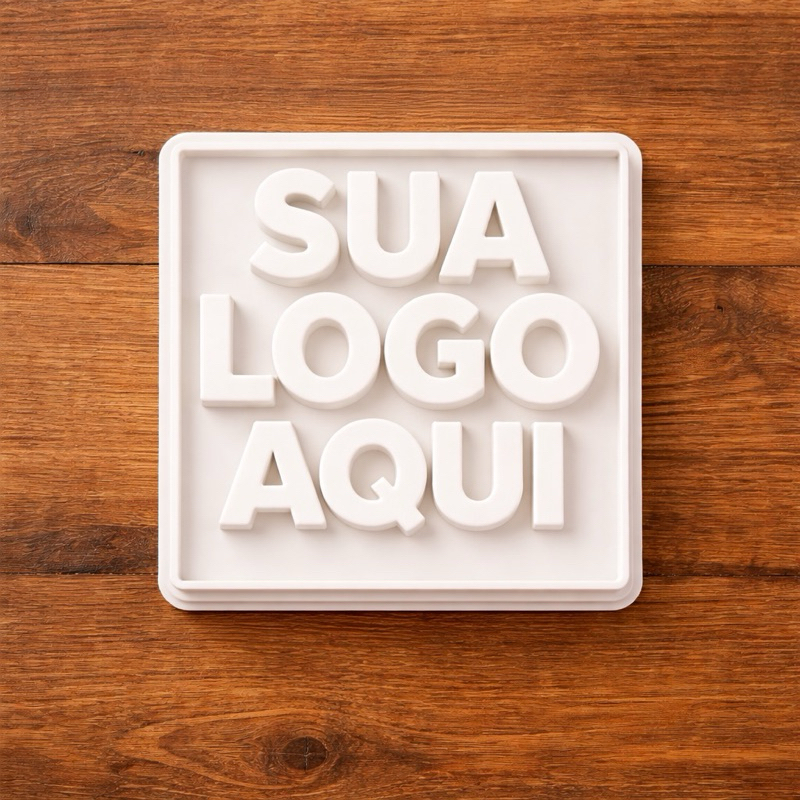 Cortador de Biscoito Personalizado + Carimbo da sua Logo ou Imagem Impressão 3D Ideal para Cookies Biscuit e Confeitaria