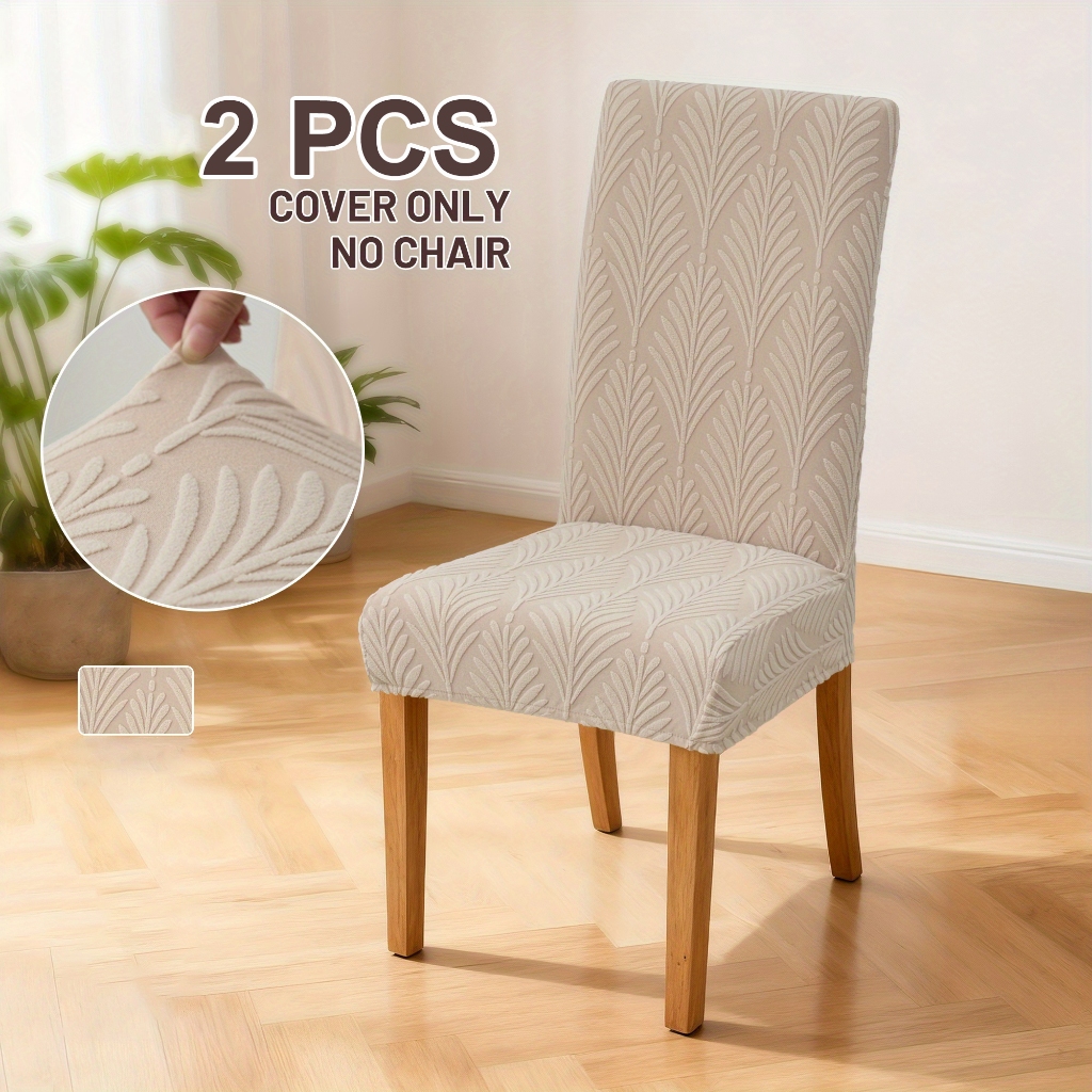 Kit 2 Capas de Cadeiras Elásticas Protetor de Cadeiras Tecido de Luxo Macia Cobertura Lavável Removível