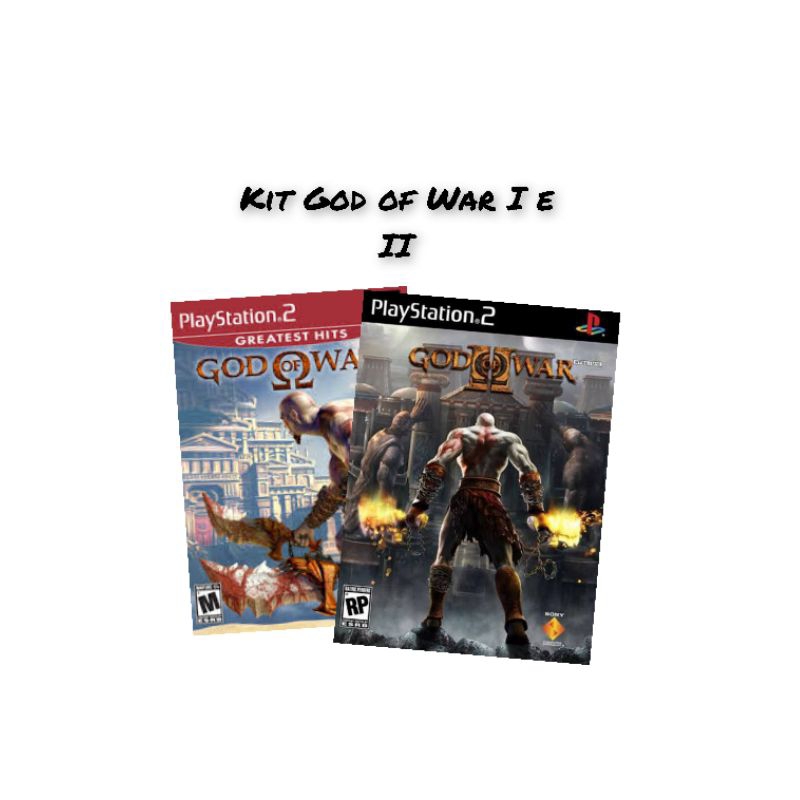 God of War 1 e 2 para PS2 - completos