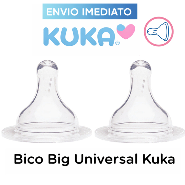Kit Bico Big Kuka Universal Redondo 100% Silicone Macio