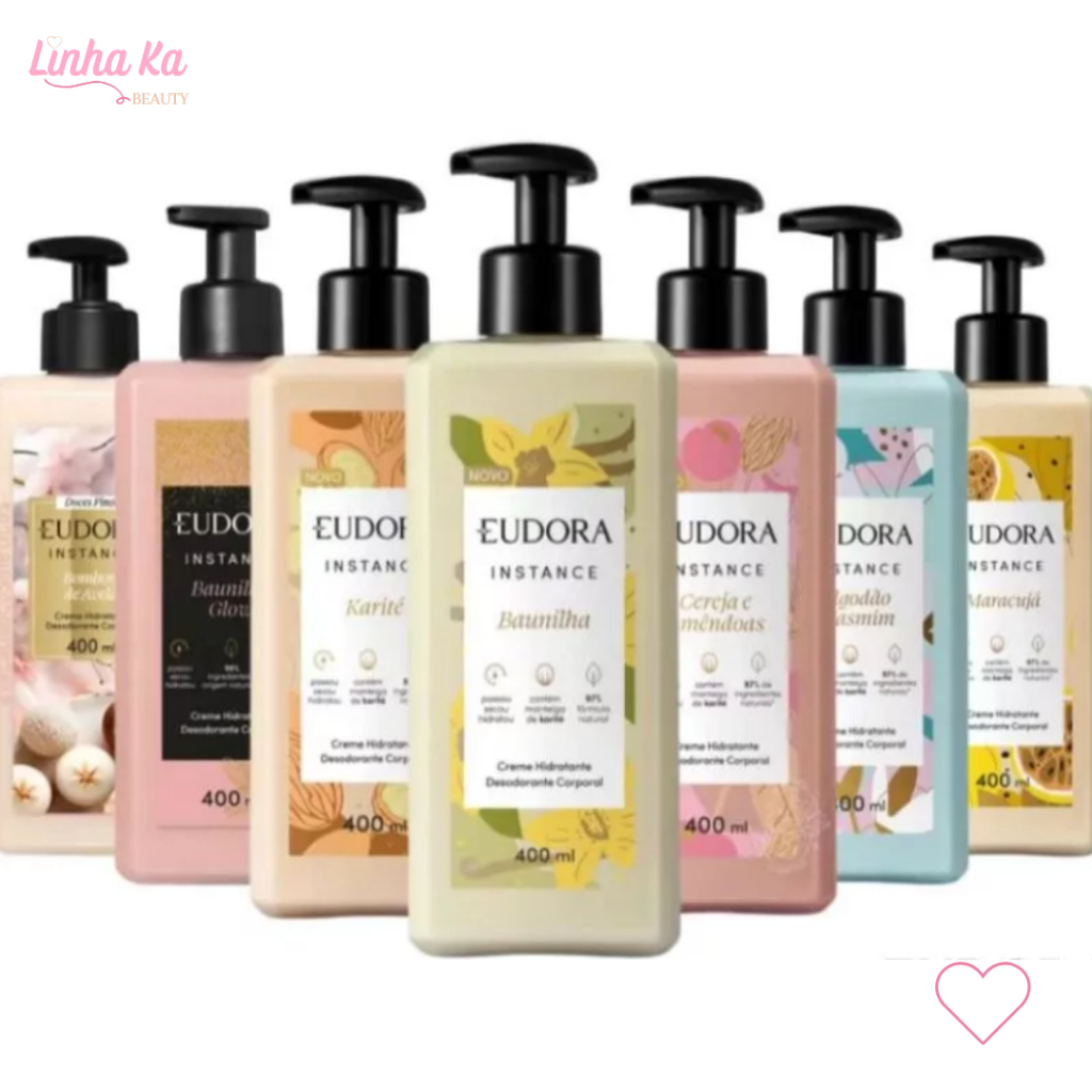 Creme Hidratante Corporal Instance Eudora - Escolha sua fragrância favorita! em Oferta na Shopee