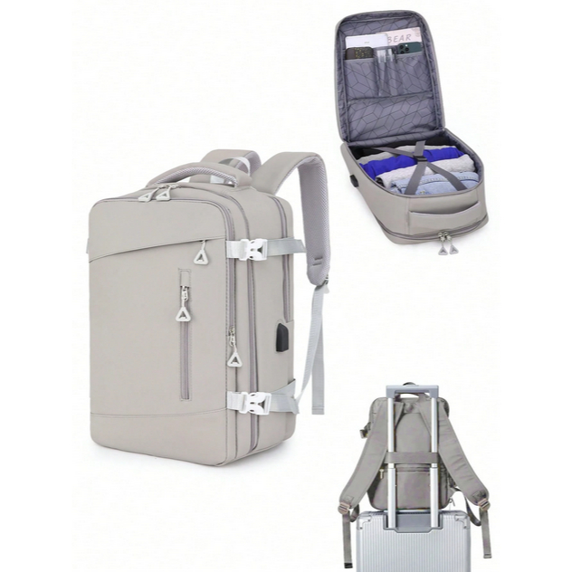 Mochila multifuncional de grande capacidade versátil à prova d'água 43 x 28 x 20 cm