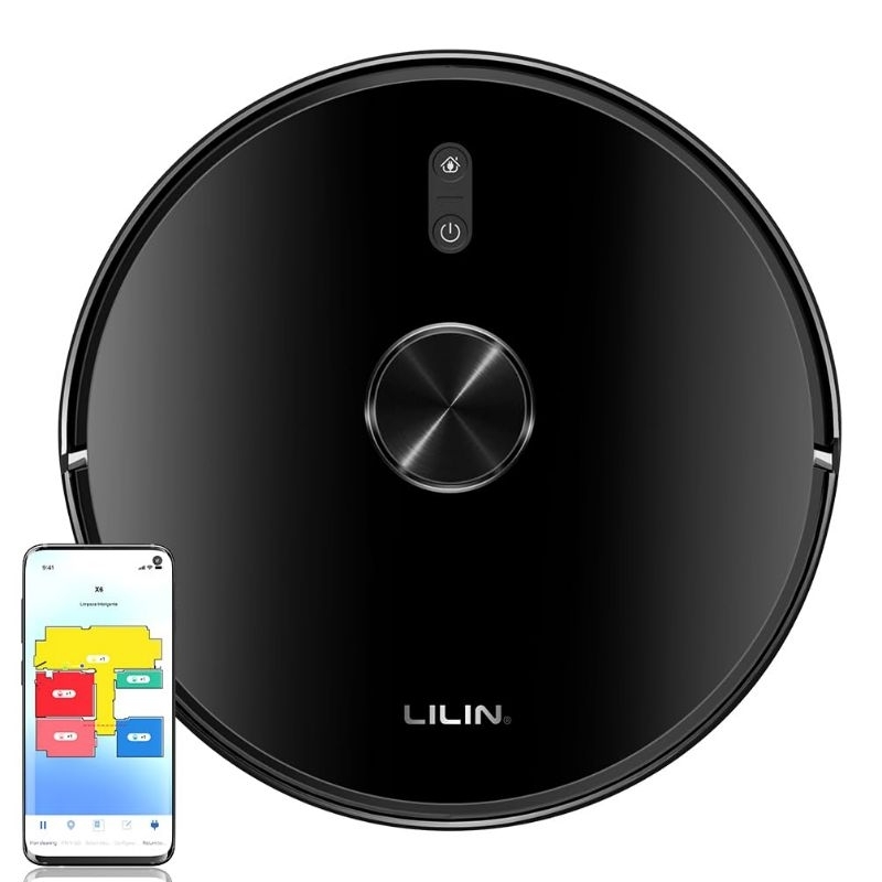 Robô Aspirador Liectroux Lilin X6 LIDAR – Mapeamento Inteligente + Passa Pano