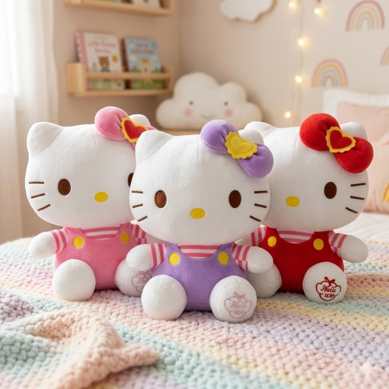Pelucias Hello Kitty 20cm - Antialérgico - Sanrio - Kuromi - My Melody - Cinnamoroll - Decorativas em Oferta na Shopee