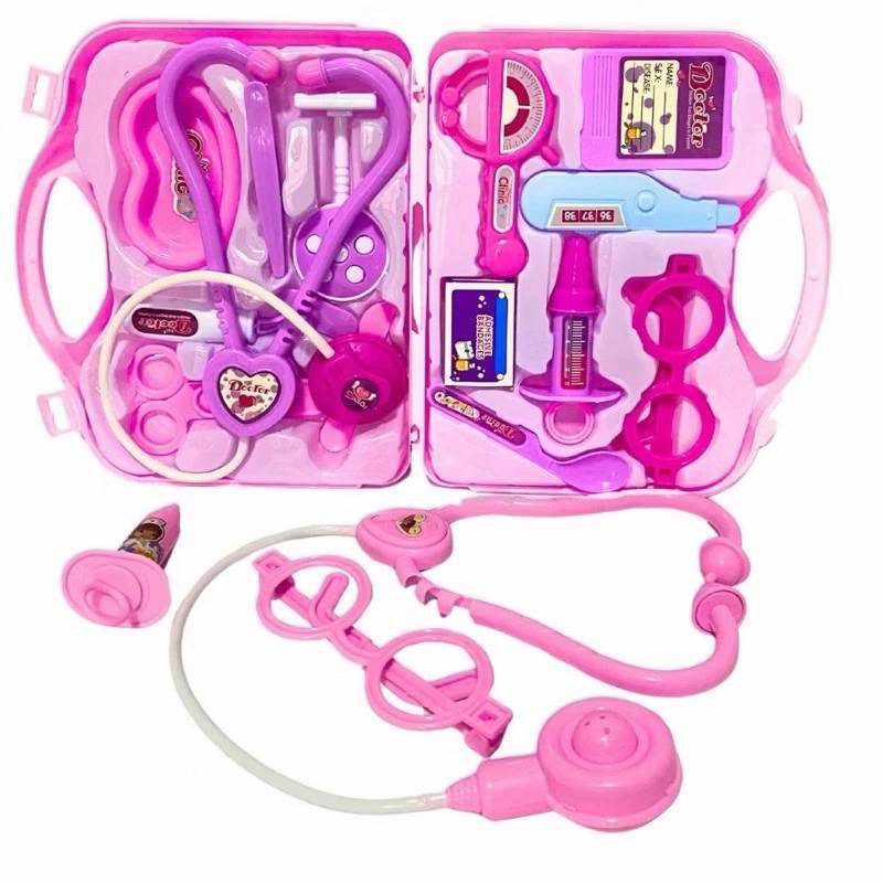 Kit Maleta Médico Infantil Doutora Enfermeira Brinquedo Educativo