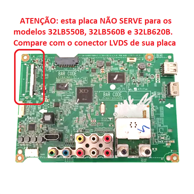 Placa Principal TV 39lb5600 42lb5500 42lb5600 32lb5600 Cod 0847Ac