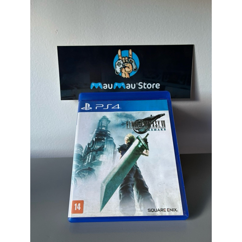 Final Fantasy VII Remake PS4 - Mídia Física Original Usado Jogos de RPG PlayStation 4