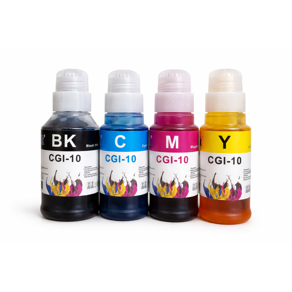 Kit 4x Refil  GENERICOS de Tinta Para  GI-10 Para Impressora G6010 G7010 GM2010 G4010  star ink Imediata Entrega.