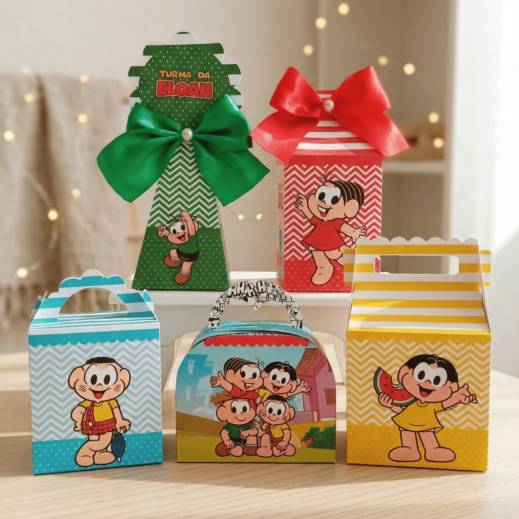 Kit Festa Turma da Mônica | Caixinhas Personalizadas Aniversário Lembrancinhas Mimos