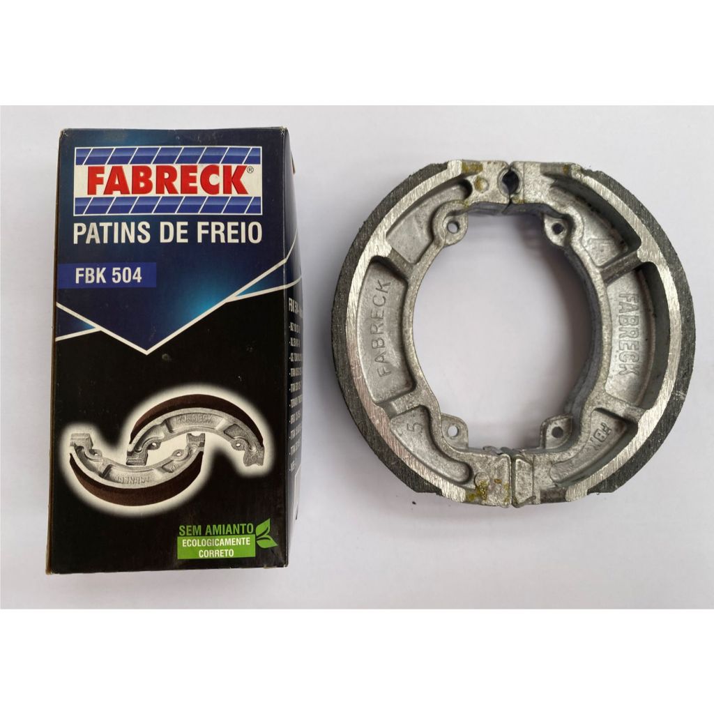PATINS LONA DE FREIO DIANTEIRO/TRASEIRO FABRECK FBK 504