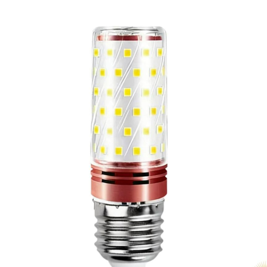 Lâmpada Trifásica Bivolt Econômica Alta Potência Super Brilho 3500K 4500K 6500K 12W LED Transparente Bocal Convencional