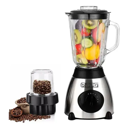 Liquidificador Suco 3 em 1 Moedor Triturador Com Jarra Copo De Vidro 1000w 1.5 Litros 110v/220v