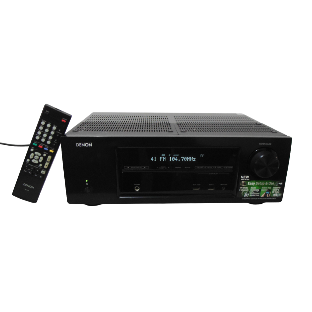 Receiver Denon Avr-e300 Preto 127/220v