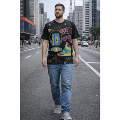 Camiseta Unissex Anos 80 Retro Vintage