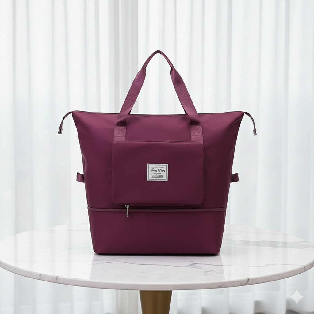 Bolsa de Viagem Dobrável Impermeável – Grande Capacidade e Multifuncional